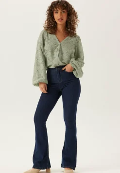 BUBBLEROOM Yksiväriset Puserot Ja Paidat|Tunikat Ja Puserot*Volume Sleeve Button Blouse