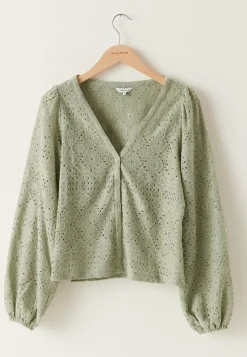 BUBBLEROOM Yksiväriset Puserot Ja Paidat|Tunikat Ja Puserot*Volume Sleeve Button Blouse