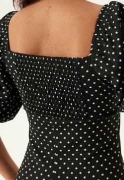 BUBBLEROOM Pilkulliset Mekot|Kesämekot*Volume Sleeve Midi Dress