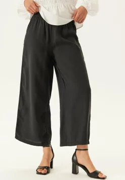 BUBBLEROOM Leveälahkeiset Housut|Keskivyötäröiset Housut*Wide Ankle Modal Trousers