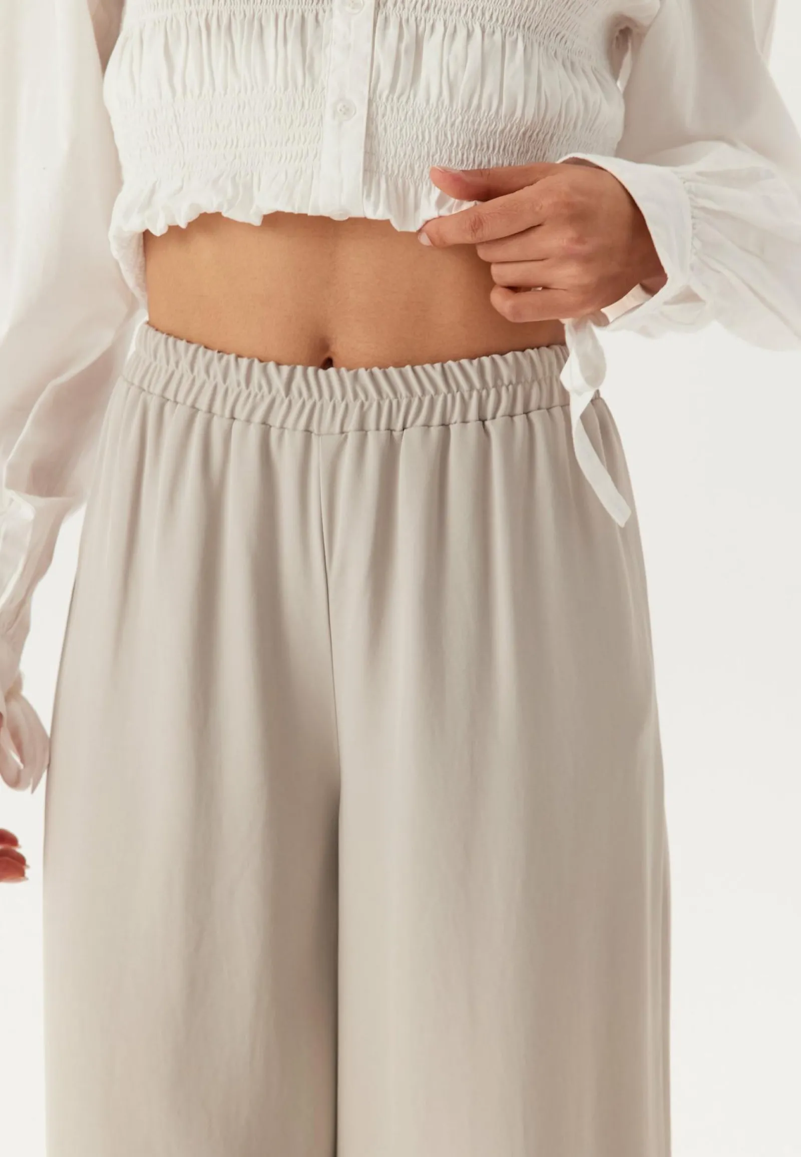 Bubbleroom Ateljé Leveälahkeiset Housut|Korkeavyötäröiset Housut*Wide Pants