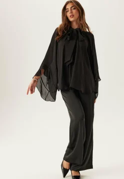 BUBBLEROOM Yksiväriset Puserot Ja Paidat|Tunikat Ja Puserot*Wide Sleeve Bow Blouse