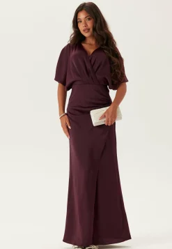 Bubbleroom Occasion Morsiusneitomekot|Iltapuvut*Wrap Satin Gown