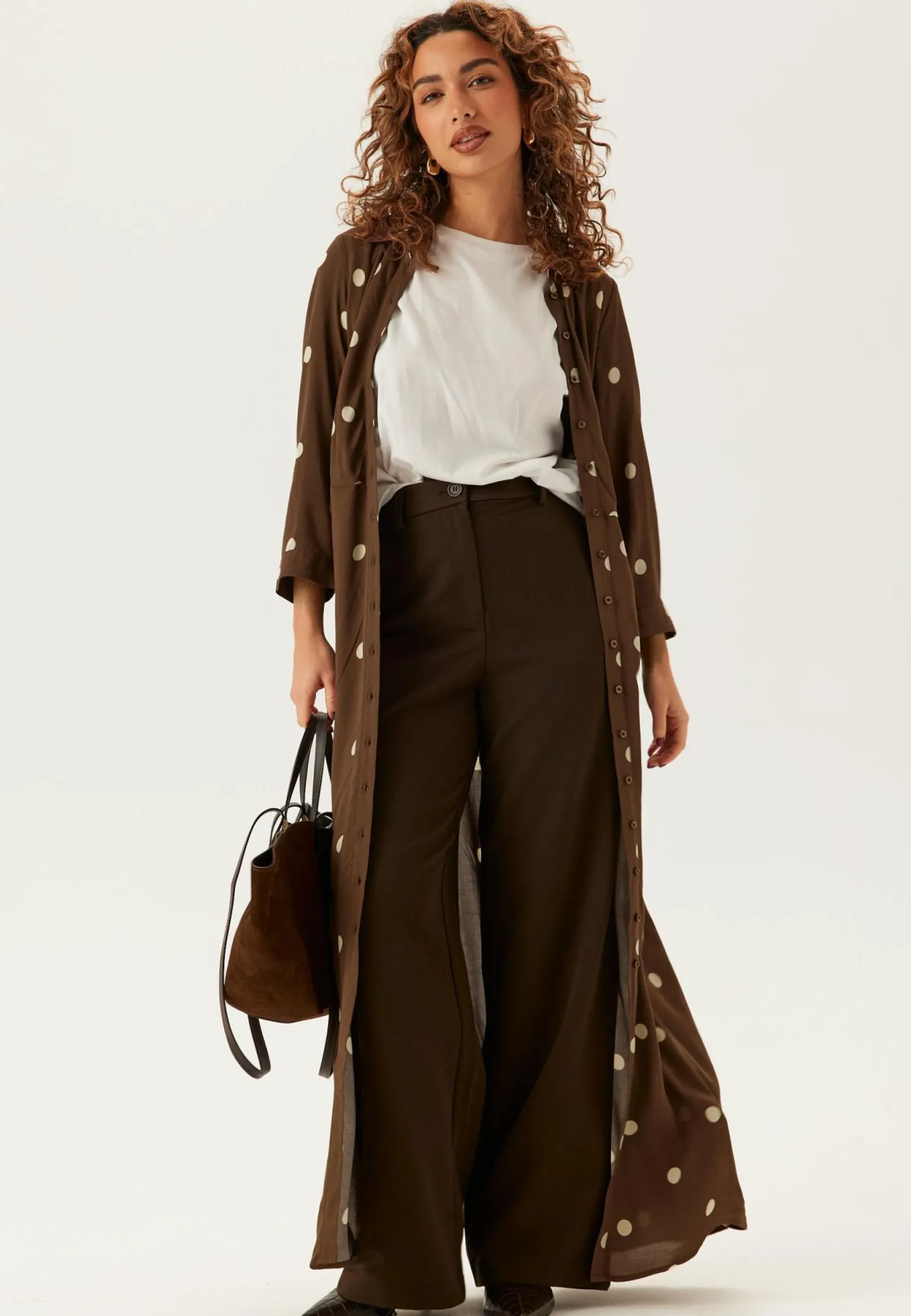 YAS Paitamekot|Pilkulliset Mekot*savanna Long Shirt Dress