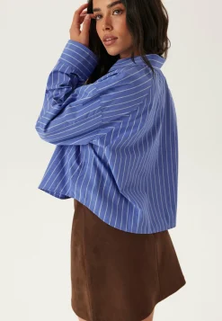 Calvin Klein Jeans Paidat|Rennot Puserot Ja Paidat*Yd Stripe Boxy Cropped Shirt